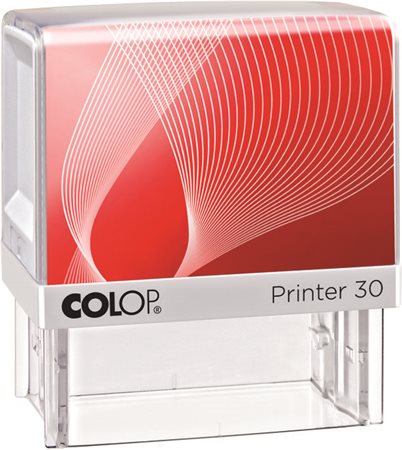 Bélyegző,  COLOP Printer IQ 30 fehér ház - fekete párnával