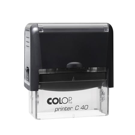 Bélyegző, COLOP Printer C 40, fekete cserepárnával