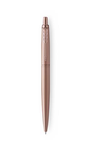 Golyóstoll, 0,7 mm, nyomógombos, rózsaszín klip, rózsaszín tolltest, PARKER, Royal Jotter XL, kék