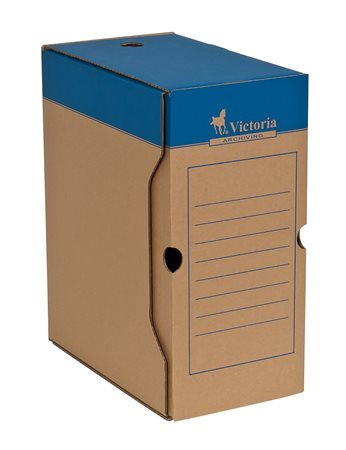 Archiválódoboz, A4, 150 mm, karton, VICTORIA OFFICE, natúr