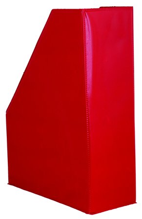 Iratpapucs, PVC, 95 mm, VICTORIA OFFICE, piros