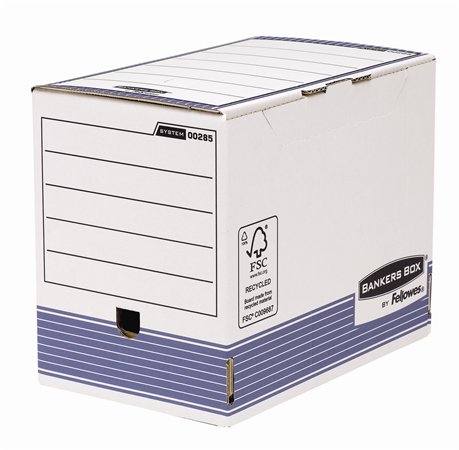 Archiválódoboz, 200 mm, BANKERS BOX® SYSTEM by FELLOWES®, kék