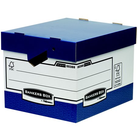 Archiválókonténer, karton, ergonomikus fogantyúkkal BANKERS BOX® by FELLOWES®