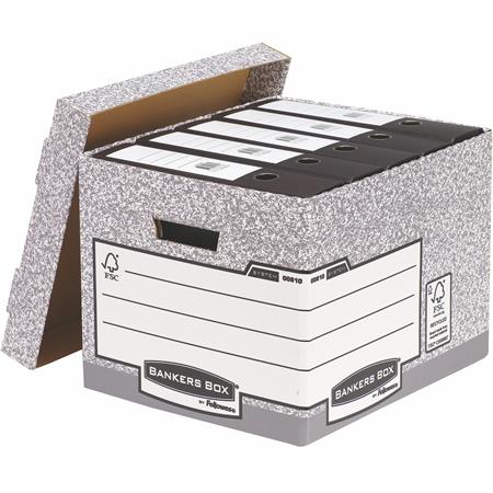 Archiválókonténer, karton, standard, BANKERS BOX® SYSTEM by FELLOWES®