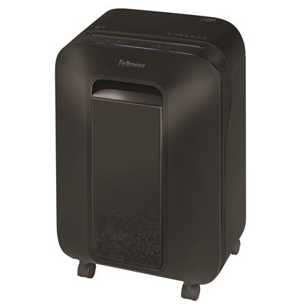 Fellowes Powershred® LX201 iratmegsemmisítő | 2x12 mm mikrokonfetti | 11 lap | 22l kosár | fekete