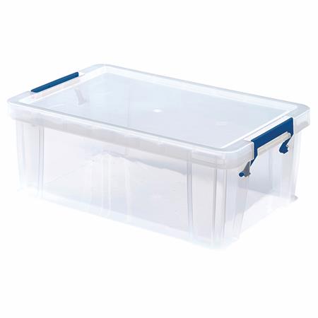 Műanyag tároló doboz, átlátszó, 10 liter, FELLOWES, ProStore™