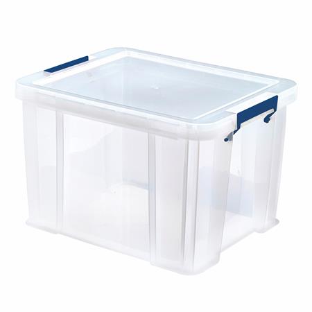 Műanyag tároló doboz, átlátszó, 36 liter, FELLOWES, ProStore™