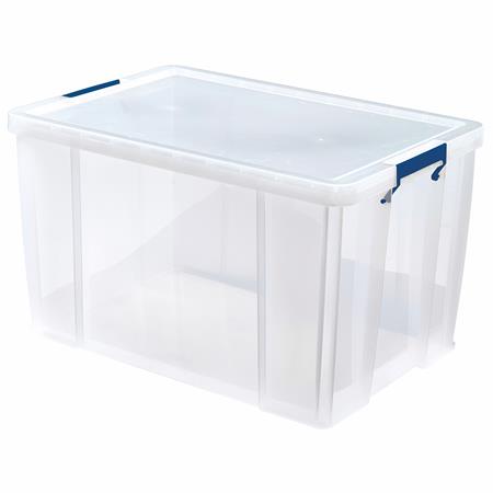 Műanyag tároló doboz, átlátszó, 85 liter, FELLOWES, ProStore™
