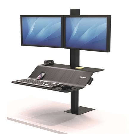 FELLOWES, "Lotus™ VE" ülő-álló munkaállomás | két monitorhoz