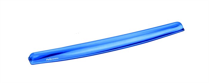 FELLOWES "Crystal™ Gel" csuklótámasz billentyűzethez | géltöltésű | kék