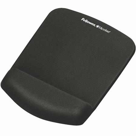 Egéralátét csuklótámasszal, habtöltésű, FELLOWES PlushTouch™, fekete