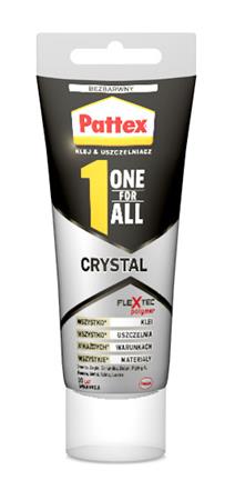 Ragasztó, építési-szerelési, 90 g, HENKEL Pattex One for All Crystal