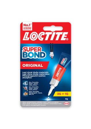 Pillanatragasztó, 4 g, HENKEL Loctite Super Bond Original