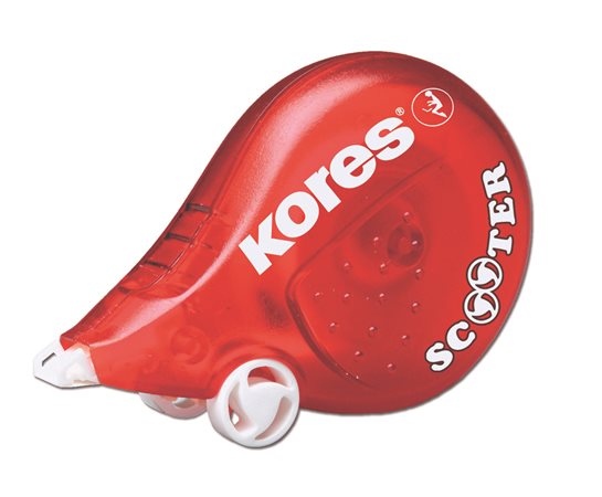 Hibajavító roller, 4,2 mm x 8 m, KORES Scooter, piros