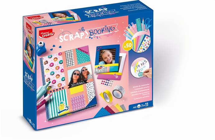 Kreatív scrapbooking készlet, 50 darabos, MAPED CREATIV Scrapbooking Set