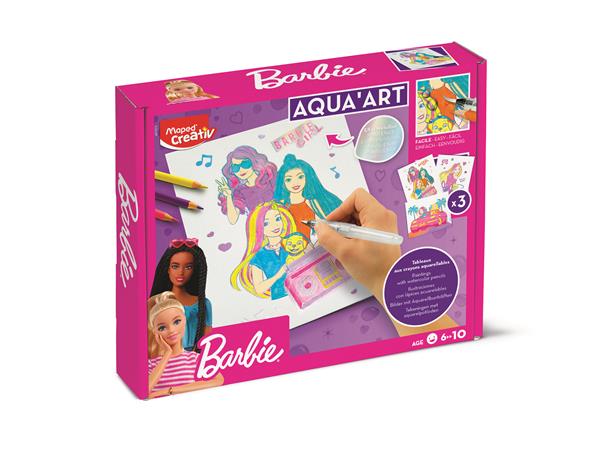 Akvarell festőkészlet, MAPED CREATIV Barbie Aqua Art