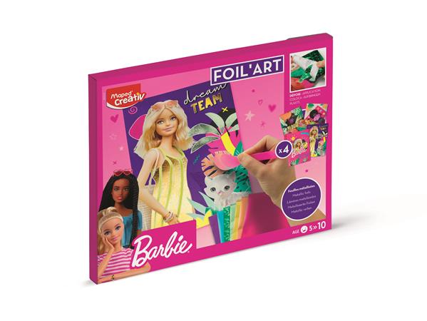 Fóliás képkészítő készlet, MAPED CREATIV Barbie Foil`Art
