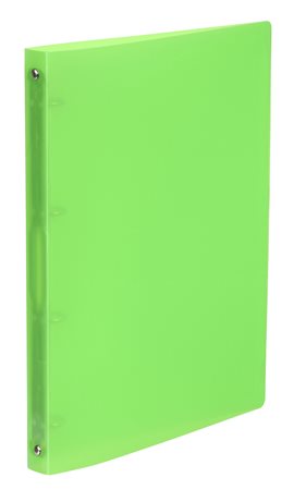 Gyűrűs könyv, 4 gyűrű, 25 mm, A4, PP, VIQUEL Propyglass, zöld