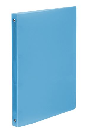 Gyűrűs könyv, 4 gyűrű, 25 mm, A4, PP, VIQUEL Propyglass, kék