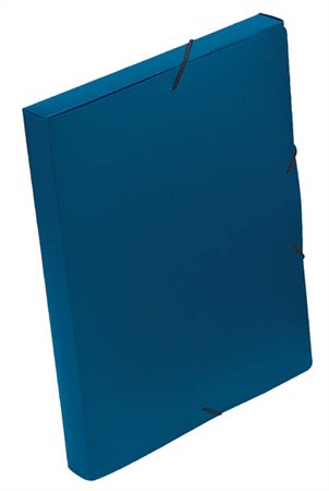 Gumis mappa, 30 mm, PP, A4, VIQUEL Essentiel, kék