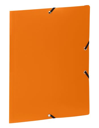 Gumis mappa, 15 mm, PP, A4, VIQUEL Essentiel, narancssárga
