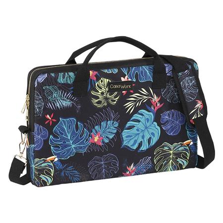 Notebook táska, 15, VIQUEL CASAWORK Tropical, fekete-kék