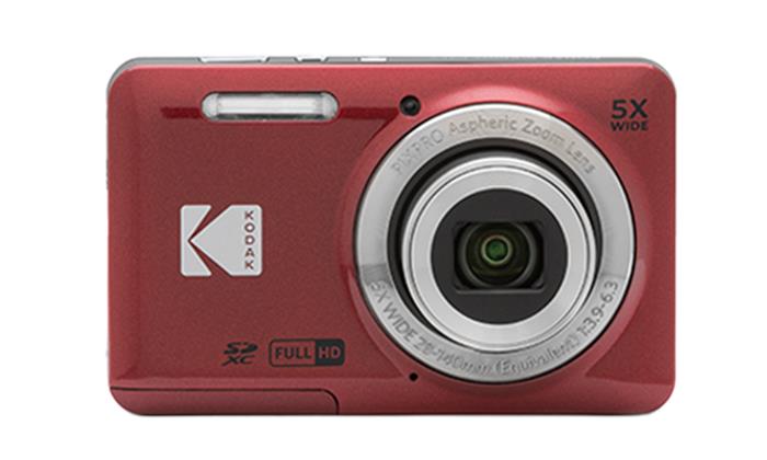 Fényképezőgép, digitális, KODAK Pixpro FZ55, piros
