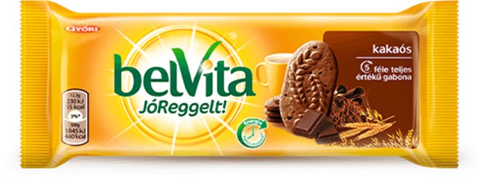 Keksz, 50 g, GYŐRI Belvita Jó reggelt, kakaós