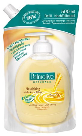 Folyékony szappan utántöltő, 0,5 l, PALMOLIVE Nourishing Milk and Honey