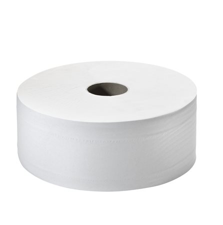 Toalettpapír, T1 rendszer, 2 rétegű, 26 cm átmérő, TORK Jumbo, fehér