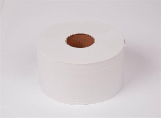 Toalettpapír, T2 rendszer, 2 rétegű, 19 cm átmérő, TORK Mini Jumbo, fehér
