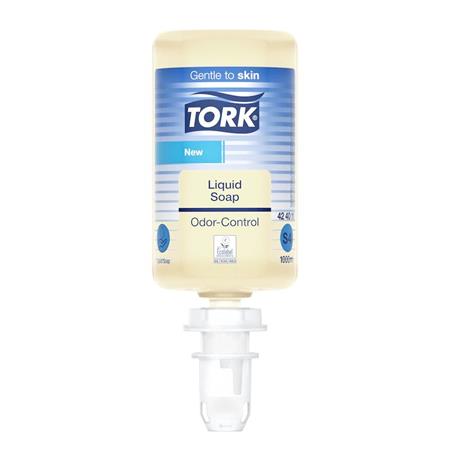 Folyékony szappan, 1 l, S4 rendszer, szagsemlegesítő, TORK Odor-Control, átlátszó