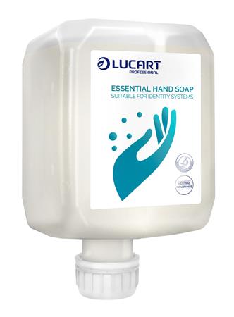 Habszappan, utántöltő, 6x0,8 l, LUCART IDENTITY Essential, fehér