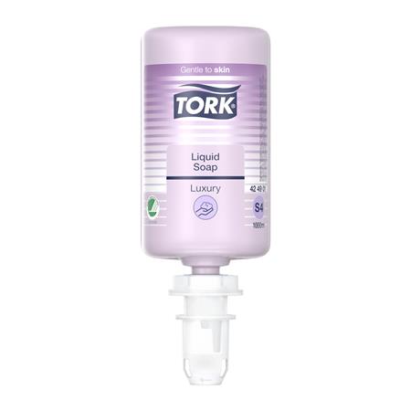 Folyékony szappan, 1 l, S4 rendszer, TORK Luxus Soft, lila