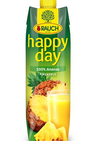 Gyümölcslé, 100%, 1 l, RAUCH Happy day, ananász