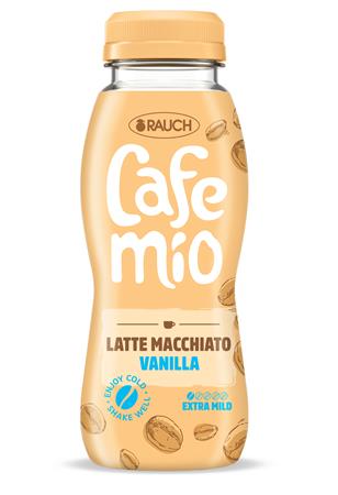 Kávés tejital, 0,25l, RAUCH Cafemio Latte Macchiato Vanilla, extra mild