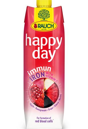 Gyümölcslé, 55%, 1l, RAUCH Happy day, Immun Iron
