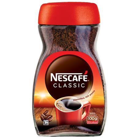 Instant kávé, 100 g, üveges, NESCAFÉ Classic