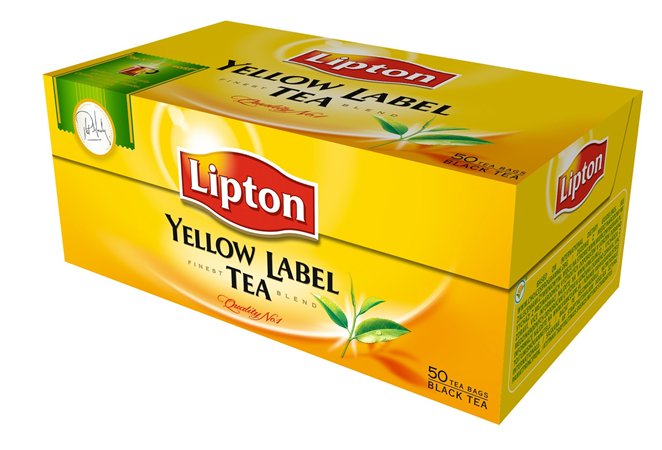 Fekete tea, 50x2 g, LIPTON Yellow label