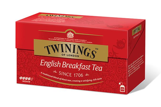 Fekete tea, 25x2 g, TWININGS English Breakfast