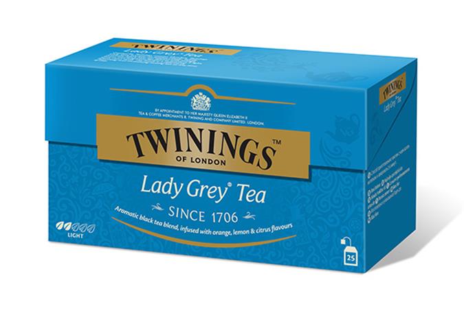 Fekete tea. 25x2 g, TWININGS Lady grey