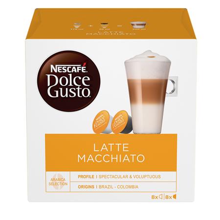 Kávékapszula, 8x2 db,  NESCAFÉ DOLCE GUSTO Latte Macchiato