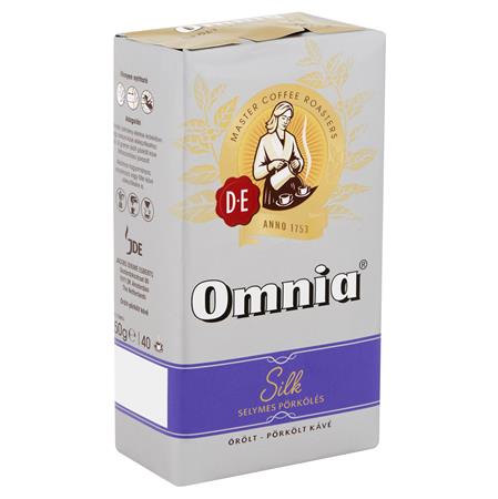 Kávé, pörkölt, őrölt, vákuumos csomagolásban, 250 g, DOUWE EGBERTS Omnia silk