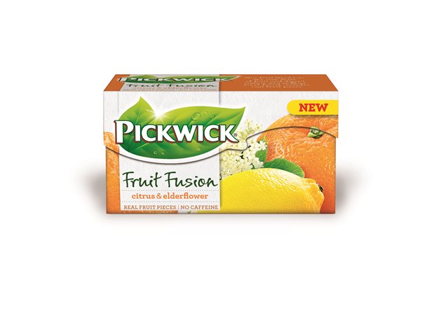 Gyümölcstea, 20x2 g, PICKWICK Fruit Fusion, citrus-bodza