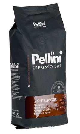 Kávé, pörkölt, szemes, 1000 g,  PELLINI Cremoso