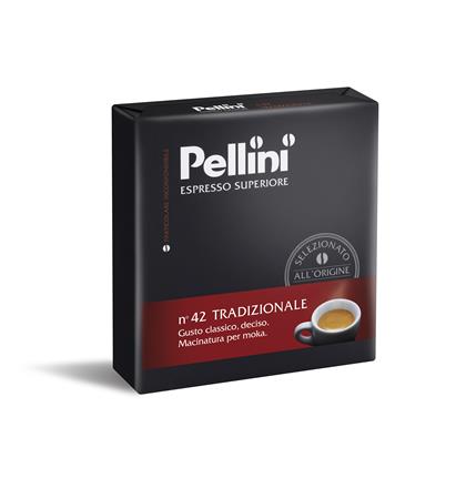 Kávé, pörkölt, őrölt, 2x250 g,  PELLINI, Tradizionale