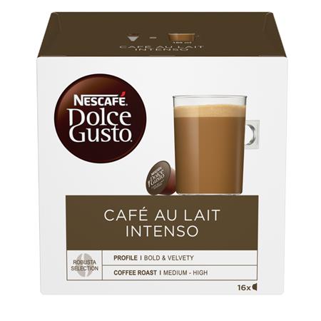 Kávékapszula, 16 db, NESCAFÉ DOLCE GUSTO Café au Lait Intenso