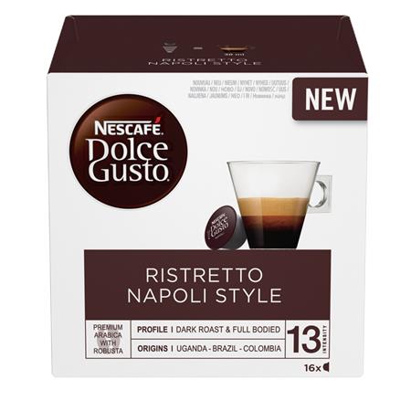 Kávékapszula, 16 db, NESCAFÉ DOLCE GUSTO Espresso Napoli