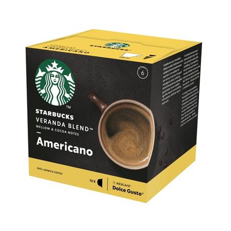 Kávékapszula, 12 db, STARBUCKS by Dolce Gusto®, Veranda Blend Americano