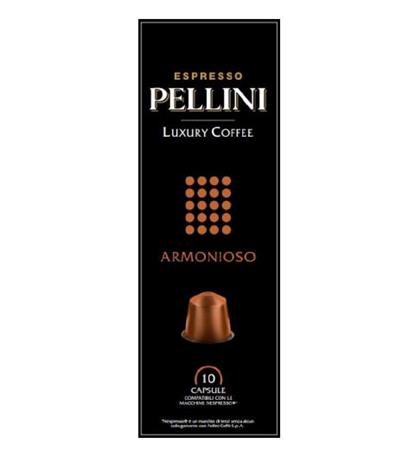 Kávékapszula, Nespresso® kompatibilis, 10 db, PELLINI, Armonioso